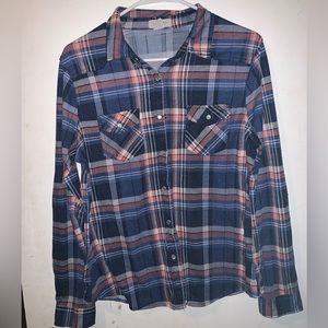 checkered button up